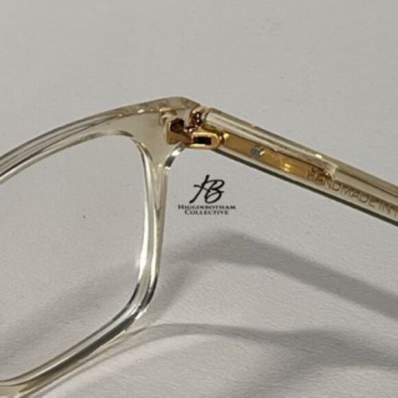 SPEKTRE EYEWEAR GATSBY SQUARE ACETATE EYEGLASS FRAMES CLEAR YELLOW 50-21-145 NEW - Picture 7 of 16